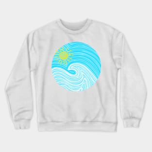 A Happy Sunny Wave Crewneck Sweatshirt